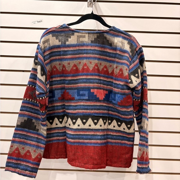 Colorful Geometric Pattern Cardigan - Picture 4 of 13